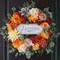 Welcome Hydrangea Silk Door Wreath for All Season Outside, Holiday Home Farmhouse Decorations Decor Outdoor